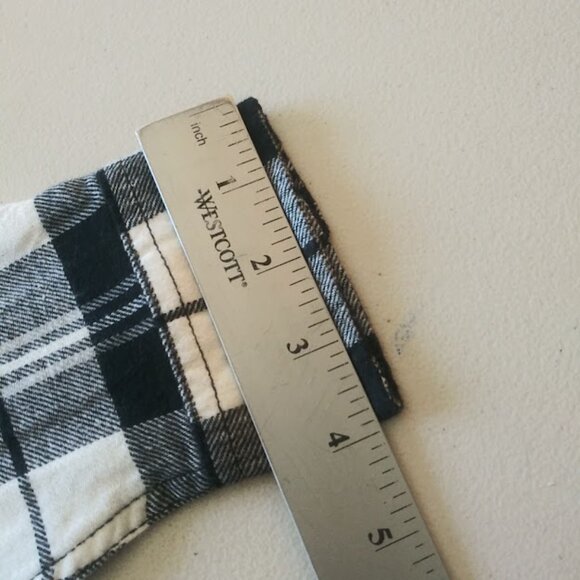 GAP black and white plaid button down flannel shirt women's size S - Picture 9 of 15